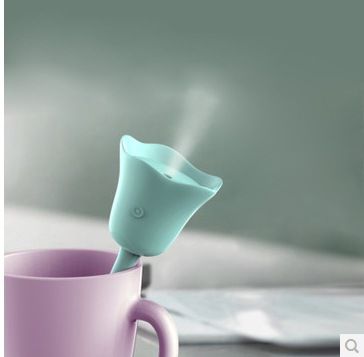 美容產品 usb迷你郁金香加濕器 花朵空氣加濕 花款空氣凈化器 冬季加濕原始圖片2