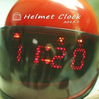 時(shí)鐘鬧鐘 奇玩 Helmet Clock賽車帽感應(yīng)鬧鐘 創(chuàng)意桌面電子時(shí)鐘