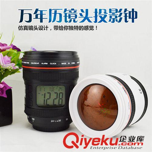時鐘鬧鐘 奇玩 鏡頭投影鐘 萬年歷LED電子時鐘 單反鏡頭杯鬧鐘 音樂星空鐘