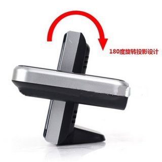 時鐘鬧鐘 奇玩 彩屏可旋轉電子鬧鐘 氣象站投影鐘 溫濕度時間鬧鐘原始圖片2