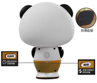 臺(tái)燈夜燈 奇玩 功夫熊貓燈語(yǔ)音控制臺(tái)燈 創(chuàng)意智能聲控?zé)?熊貓阿寶 語(yǔ)音報(bào)時(shí)原始圖片2