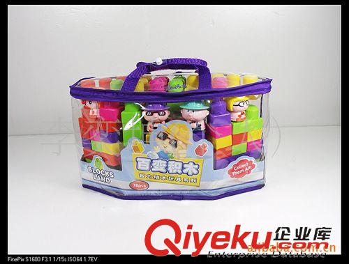 洪泰玩具 洪泰積木 333 智力積木玩具78PCS  火車積木 公仔積木 幼兒玩具