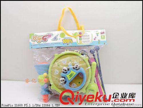 新品 歡樂(lè)樂(lè)器套裝 890-22 寶寶雙面鼓 沙錘 搖鈴組合樂(lè)器 嬰兒玩具原始圖片2