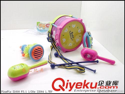 新品 歡樂(lè)樂(lè)器套裝 890-22 寶寶雙面鼓 沙錘 搖鈴組合樂(lè)器 嬰兒玩具原始圖片3