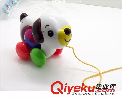 新品 拉繩逗引寶寶學(xué)步好玩具 拉線小狗狗  顏色艷麗原始圖片3
