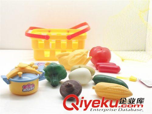 外貿(mào)新品 益智玩具過家家玩具蔬菜水果切切看 動手切水果切菜玩具廚房玩具原始圖片3