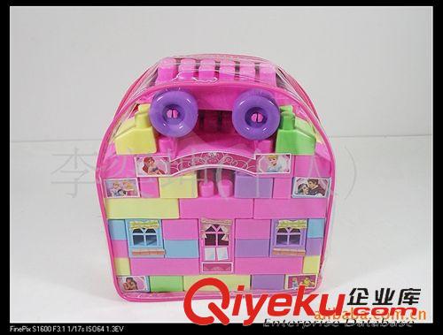 積木 洪泰335兒童趣味積木玩具 超值126塊兒禮品袋包裝/益智 3C認(rèn)證