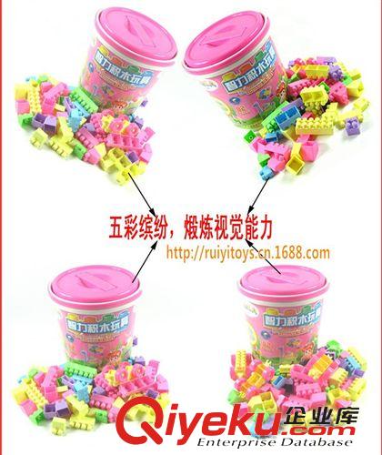 積木 1088-14桶裝積木 82PCS 積木 過家家 益智兒童玩具 創(chuàng)憶積木