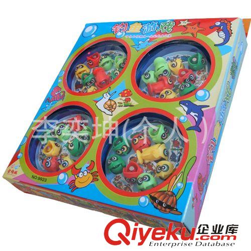 戲水 沙灘.水槍類 9923 兒童玩具 電動音樂釣魚盤 玩具熱賣4個魚桿32條魚原始圖片3