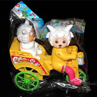 嬰幼兒玩具系列 批發拉線卡通喜洋洋踩三輪車 鈴聲拉線喜洋洋 益智卡通拉線三輪車