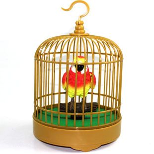 聲控玩具系列 鳥(niǎo)籠聲控\工藝擺設(shè)\休閑玩具\(yùn)聲控鳥(niǎo) 電動(dòng)小鳥(niǎo)  批發(fā)原始圖片2
