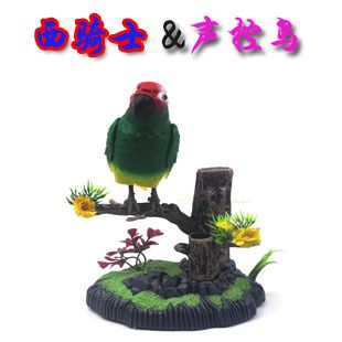 聲控玩具系列 西騎士單鳥聲控\工藝擺設(shè)\休閑玩具\聲控鳥 電動小鳥 樹梢鸚鵡