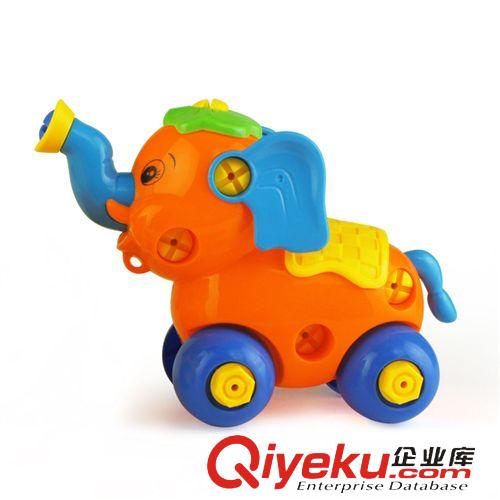 12月上新 兒童DIY拉線拆裝玩具 熱賣卡通小象益智早教拼裝玩具送工具鉗原始圖片2
