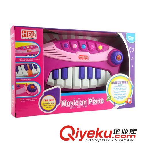 10月上新 廠家直銷 嬰幼兒帶燈光電子琴 兒童啟蒙音樂琴玩具 送電池777-5原始圖片2
