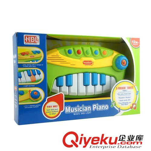 10月上新 廠家直銷 嬰幼兒帶燈光電子琴 兒童啟蒙音樂琴玩具 送電池777-5原始圖片3