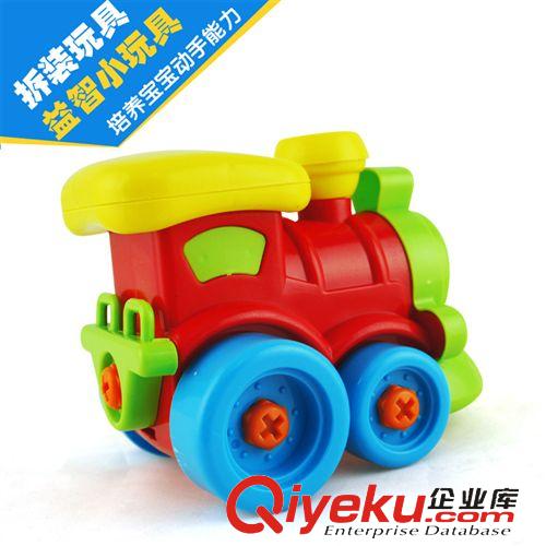 早教益智 熱賣兒童DIY拆裝玩具模型 火車頭拼裝益智早教玩具送工具鉗螺絲刀