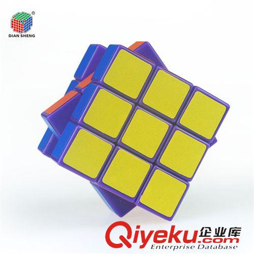 點(diǎn)盛魔方 點(diǎn)盛老牌4.5cm七色彩虹童年實(shí)色三階魔方批發(fā) 貼紙OPP袋裝568原始圖片3