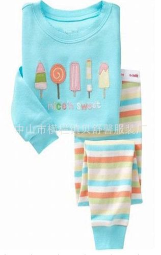 家居服系列 睡衣 睡衣純棉 純棉家居套裝 兒童內(nèi)衣套裝 兒童睡衣純棉原始圖片2
