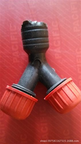 电动喷雾器配件 供应喷雾器喷头 两眼单眼喷头  双喷头 塑料 黑色 农用原始图片2