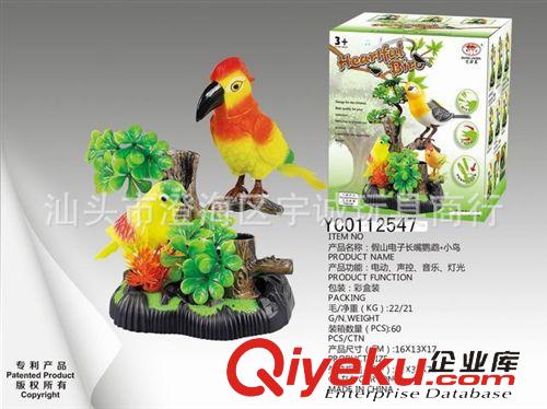 新奇特 供應(yīng)地攤最熱銷兒童玩具電動聲控鳥假山電子喜鵲加小鳥