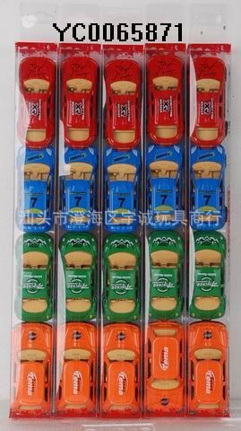 滑行玩具 供應(yīng):YC0065871 1:64滑行合金車模（4只PVC莊）玩具批發(fā)原始圖片2