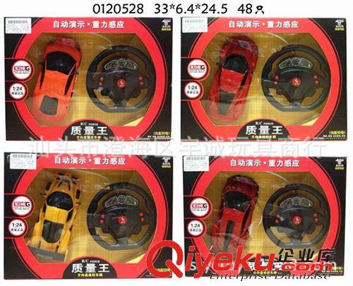 遙控玩具 供應(yīng)最熱銷兒童玩具1:24方向盤帶自動演示遙控車（四款混裝）原始圖片3