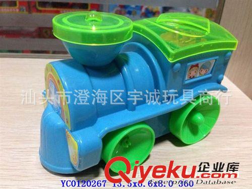 拉線玩具 供應(yīng)最熱銷兒童玩具地?cái)偀豳u拉線火車帶燈光可裝糖