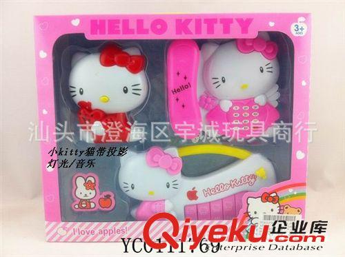 手機(jī)電話玩具 供應(yīng)hello kitty音樂(lè)燈光手機(jī)（4色混裝）