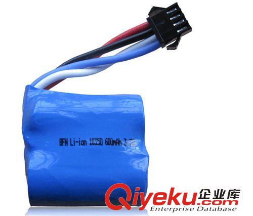 玩具配件 熱銷7.4V 600MA 優(yōu)迪UDI001遙控船 快艇專用電池 18350鋰電池