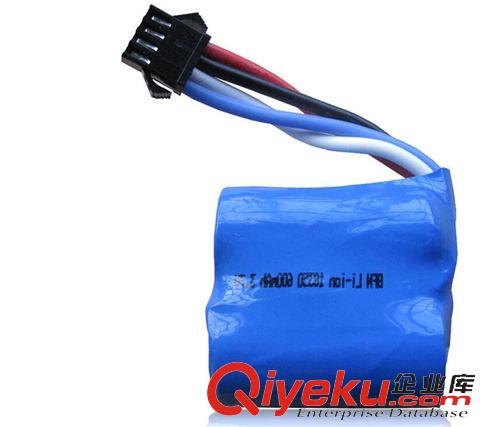 玩具配件 熱銷7.4V 600MA 優迪UDI001遙控船 快艇專用電池 18350鋰電池