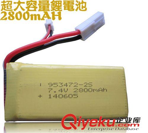 玩具配件 廠家直銷7.4V 2800MA聚合物鋰大容量鋰電池，批發(fā)/零售