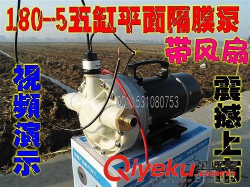 園林機(jī)械/配件 帶風(fēng)扇12V48V高壓農(nóng)用電動(dòng)噴霧器園林抽水灌溉5缸隔膜水泵打藥機(jī)