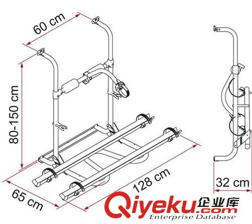 自行車車架 9987212  房車配件通用型自行車架原始圖片2