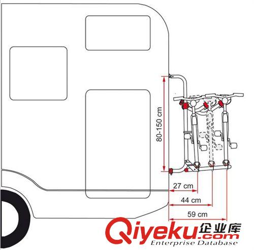 自行車車架 9987212  房車配件通用型自行車架原始圖片3