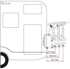 自行車車架 9987182  FIAMMA CL 房車配件通用型自行車架