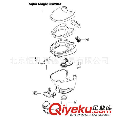 房車水路 【房車馬桶】Aqua Magic Bravura高品質(zhì)美式固定式坐便器原始圖片2