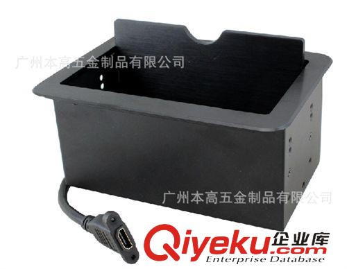 滑蓋式鋁合金桌面插座 本高DL-0419 滑蓋式鋁合金桌面插座、高清HDMI多媒體桌面插座原始圖片2
