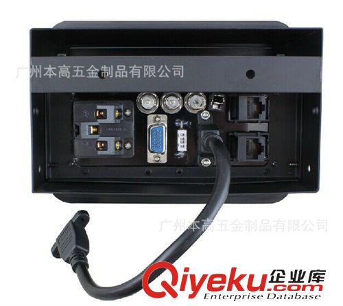 鋁合金毛刷桌面線盒系列 CL-0419 廠家直銷掀蓋式桌面插座/鋁合金插座HDMI高清 音視頻原始圖片2