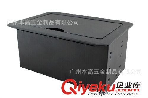 鋁合金毛刷桌面線盒系列 CL-0417 掀蓋式鋁合金桌面插座/多媒體桌面插座原始圖片3