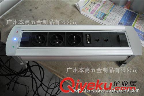 手動/電動桌面插座系列 本高-歐標電源電動桌面插座桌面電動翻轉插座