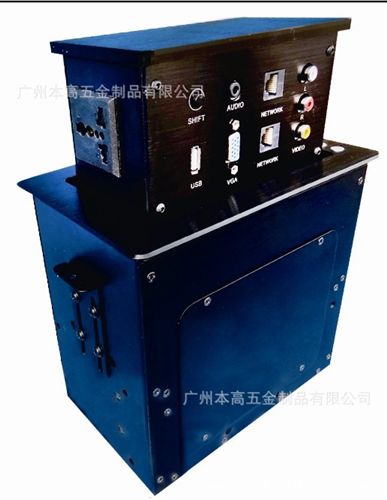 手動/電動桌面插座系列 D001 電動垂直升降桌面插座/鋁合金電動桌面插座原始圖片2