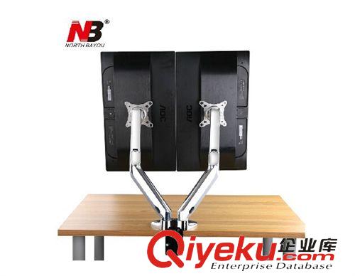 顯示器桌面夾具架 NB品牌 NBF180液晶屏桌面夾具雙屏支架 360度旋轉(zhuǎn)桌面萬向掛架