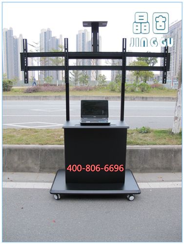 【液晶電視推車】 現(xiàn)貨銷售 65寸雙屏液晶電視移動支架 左右雙屏落地支架原始圖片2
