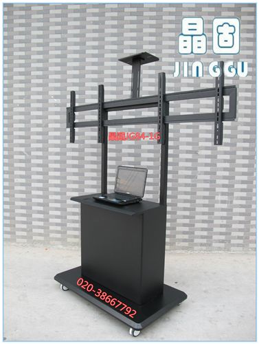 【液晶電視推車】 現(xiàn)貨銷售 65寸雙屏液晶電視移動支架 左右雙屏落地支架原始圖片3