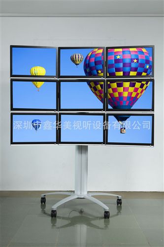電視機(jī)移動(dòng)支架系列 能安裝6個(gè)17-24寸顯示器活動(dòng)移動(dòng)支架