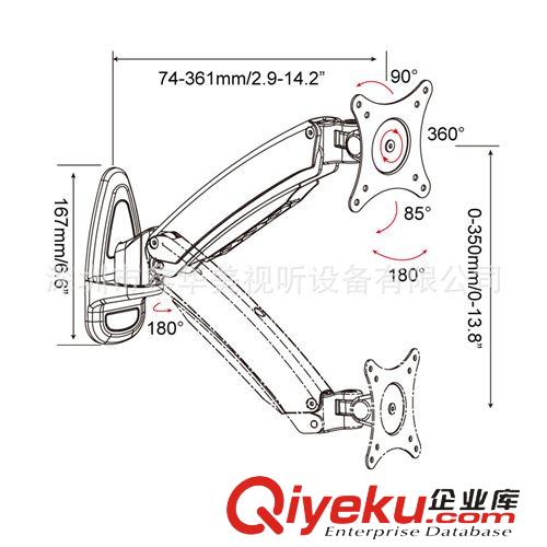 顯示器支架系列 深圳批發(fā)設(shè)備顯示器支架原始圖片2