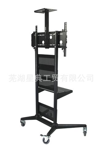 電子白板支架系列 32-65寸鐵質落地式萬向移動電視架視頻會議移動推車觸控一體架原始圖片2