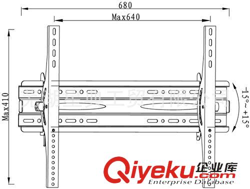 電視機架,電視架 32-65寸可調節電視架通用型液晶電視機架機場顯示屏墻掛架離子架原始圖片2