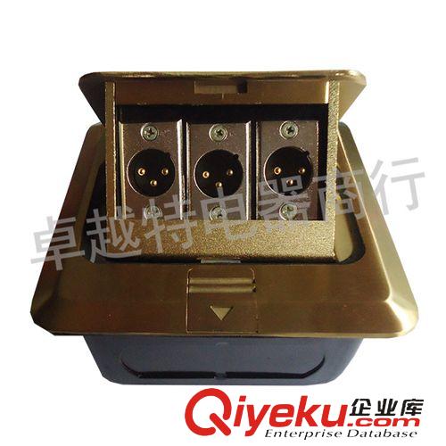 彤星傳聲盒，地插，面板座 揚州彤星專業(yè)6.5地插，舞臺音箱地插，話筒地插，純銅地板插原始圖片2