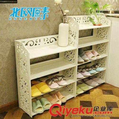 鞋架 廠家直銷宜家收納架簡易家具  簡易鞋架 雕花鞋架  一件代發(fā)原始圖片2